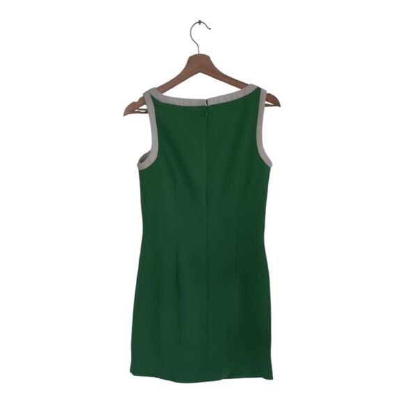 Banana Republic MadMan Collection Vibrant Green Mini Dress Size 4 - Picture 3 of 9